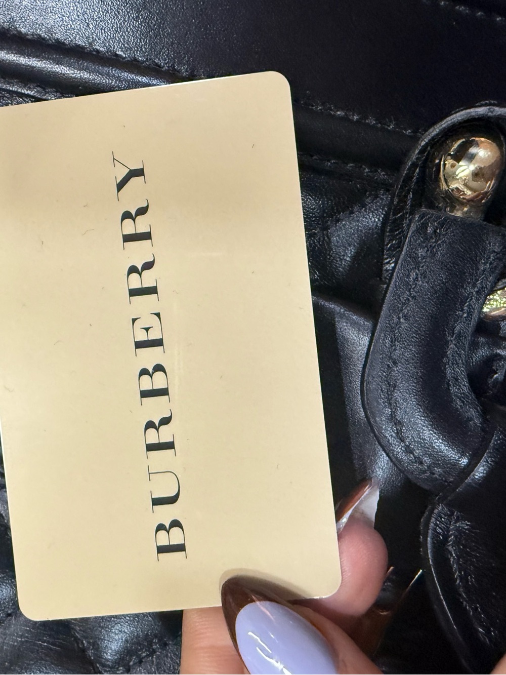 Burberry Prorsum Black Quilted Leather Satchel Gold Hardware Made in Italy - Picture 8 of 16